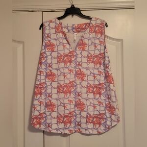 Lulu B Coral Pattern Top